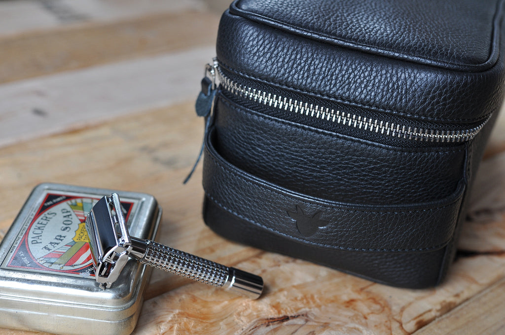 🧳 Trousse de Toilette en Cuir Véritable — Élégance Nomade