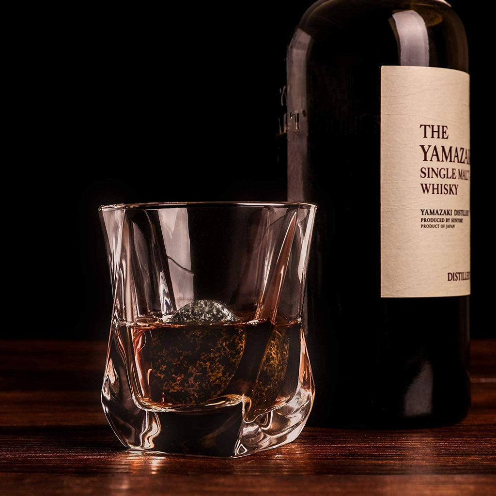 🥃 Coffret Dégustation Whisky — Verres Torsadés & Pierres à Whisky