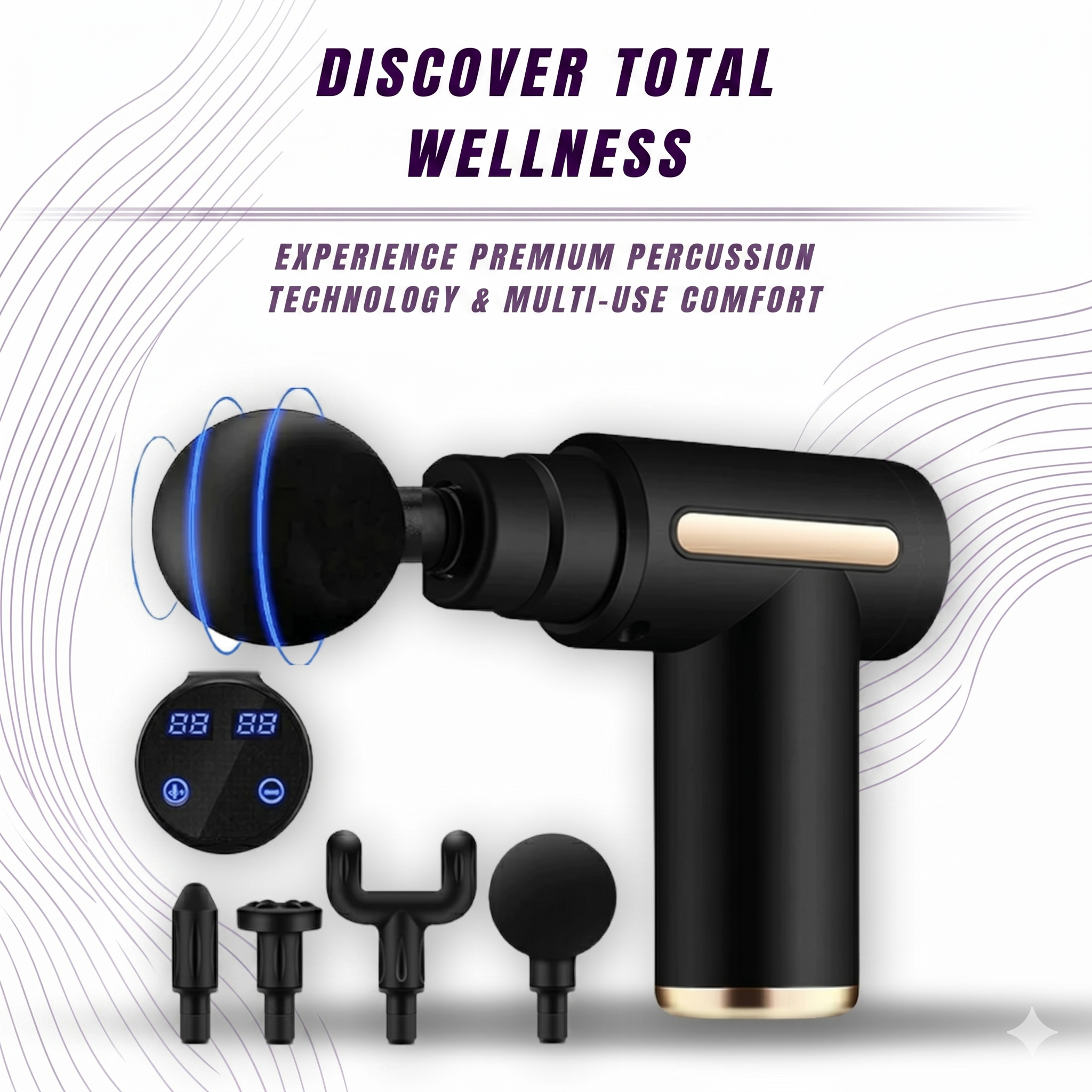 💪 Pistolet de Massage Musculaire — Récupération Deep Tissue