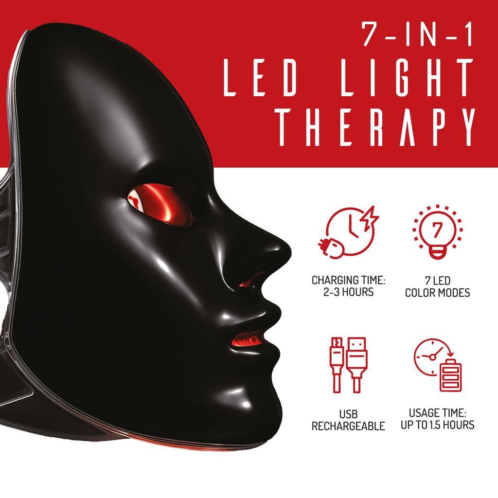 ✨ Masque LED Visage 7 Couleurs — Soin Éclat à la Maison