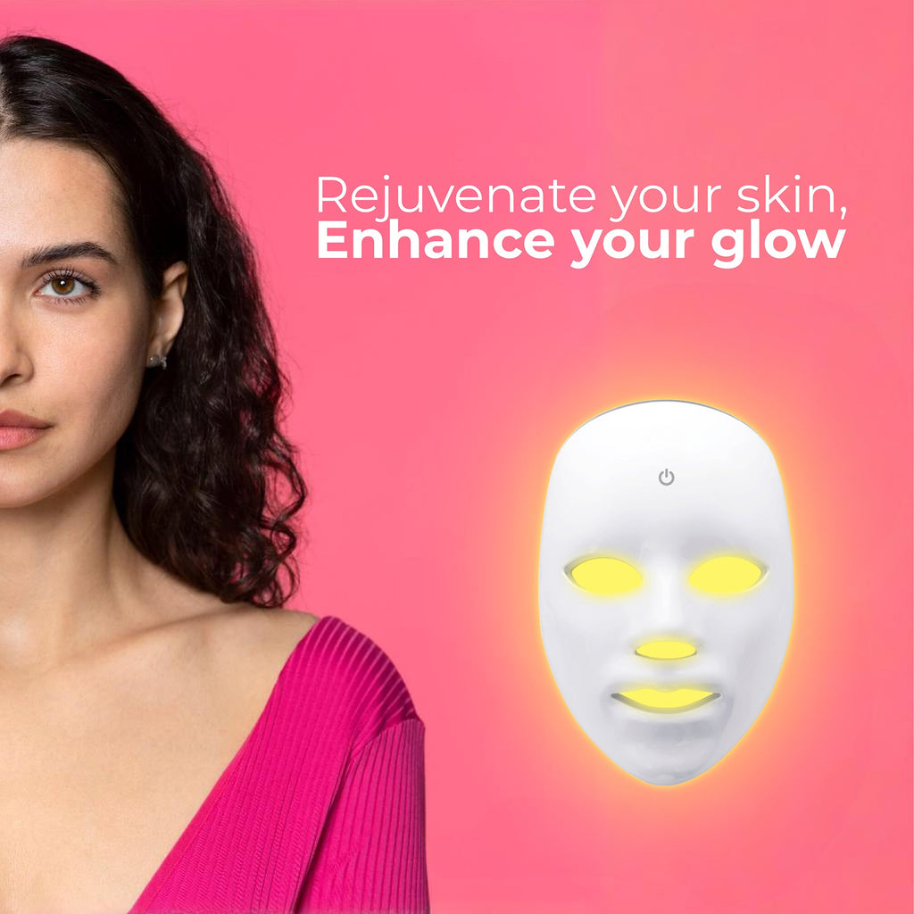 ✨ Masque LED Visage 7 Couleurs — Soin Éclat à la Maison