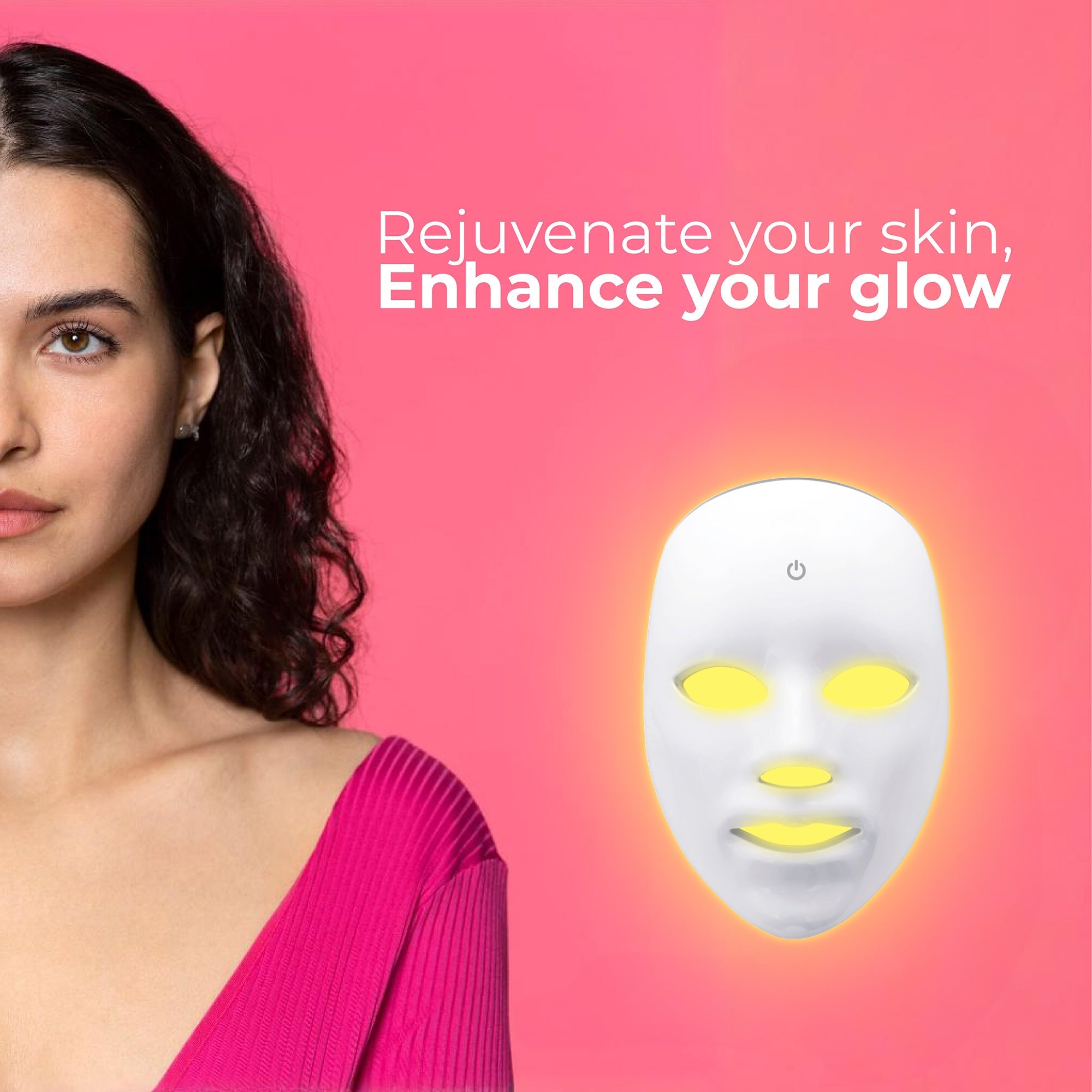 ✨ Masque LED Visage 7 Couleurs — Soin Éclat à la Maison