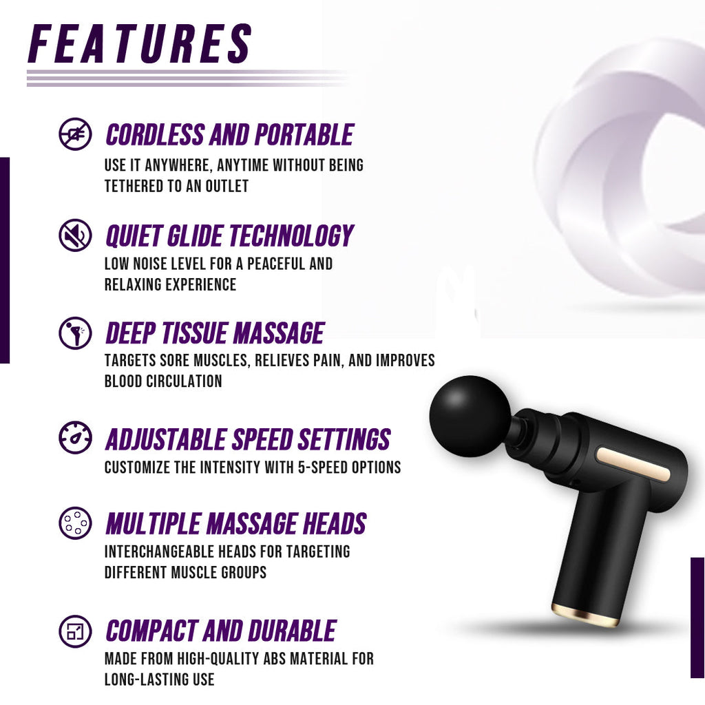 💪 Pistolet de Massage Musculaire — Récupération Deep Tissue