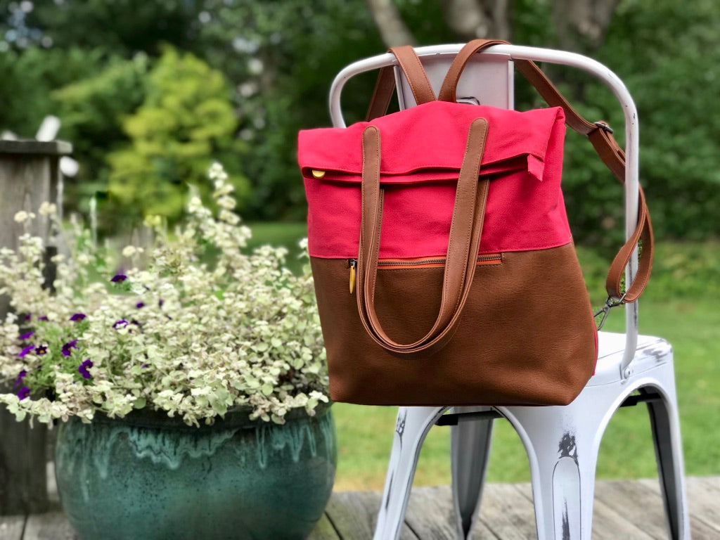 🎒 Sac à Dos Cabas Convertible Vegan — Passant Trolley