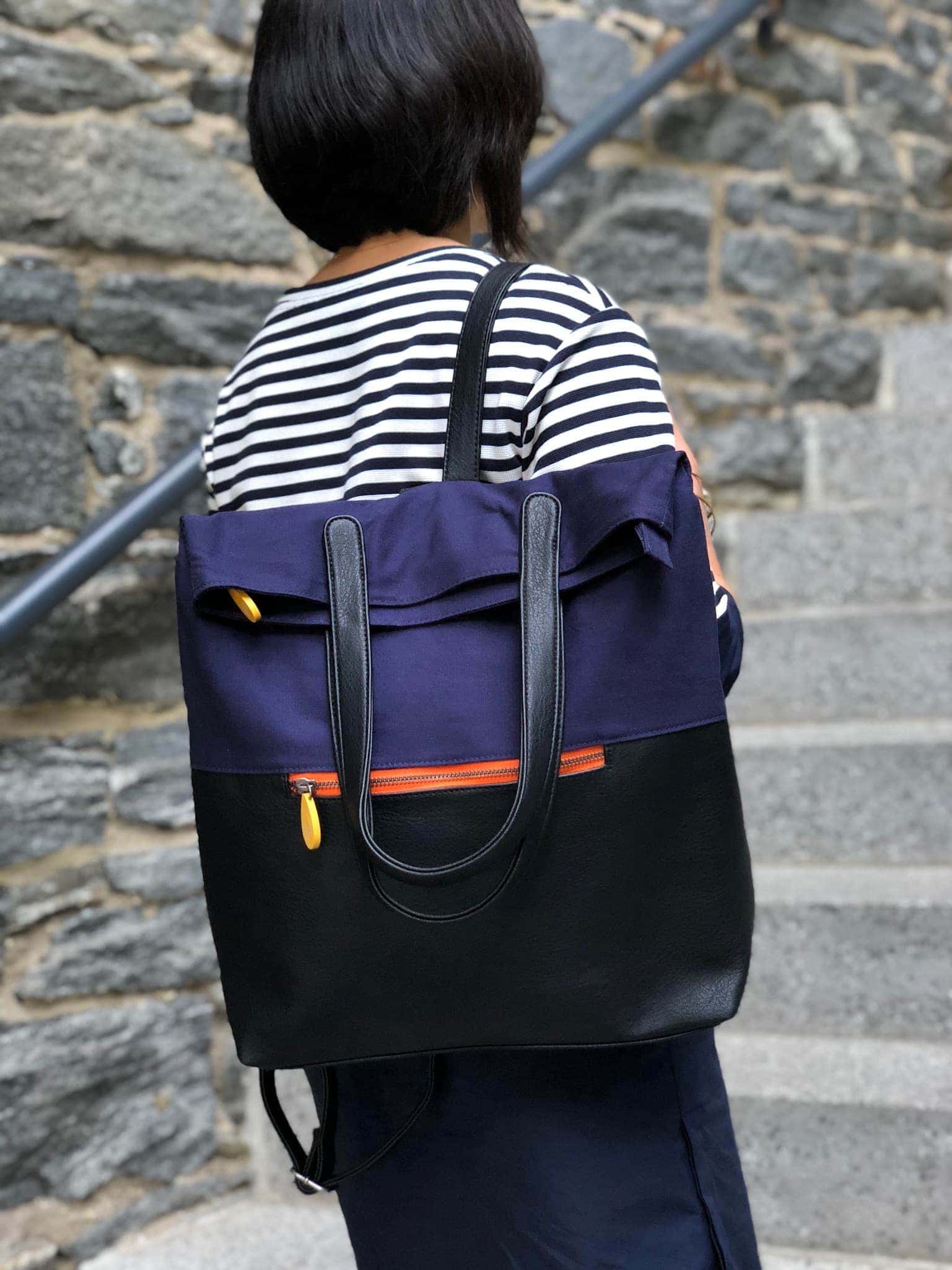 🎒 Sac à Dos Cabas Convertible Vegan — Passant Trolley