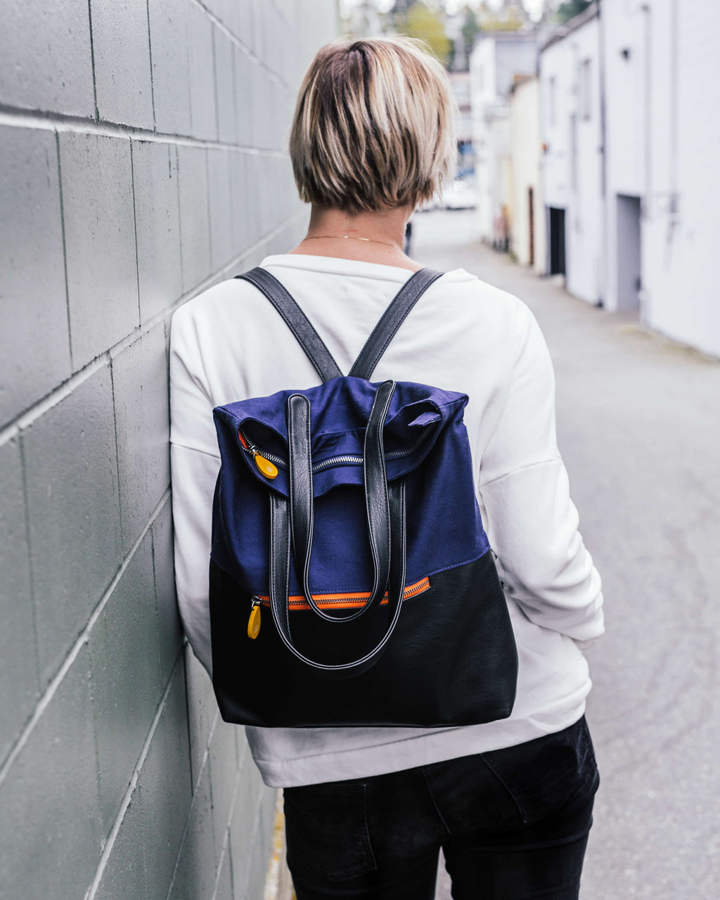 🎒 Sac à Dos Cabas Convertible Vegan — Passant Trolley