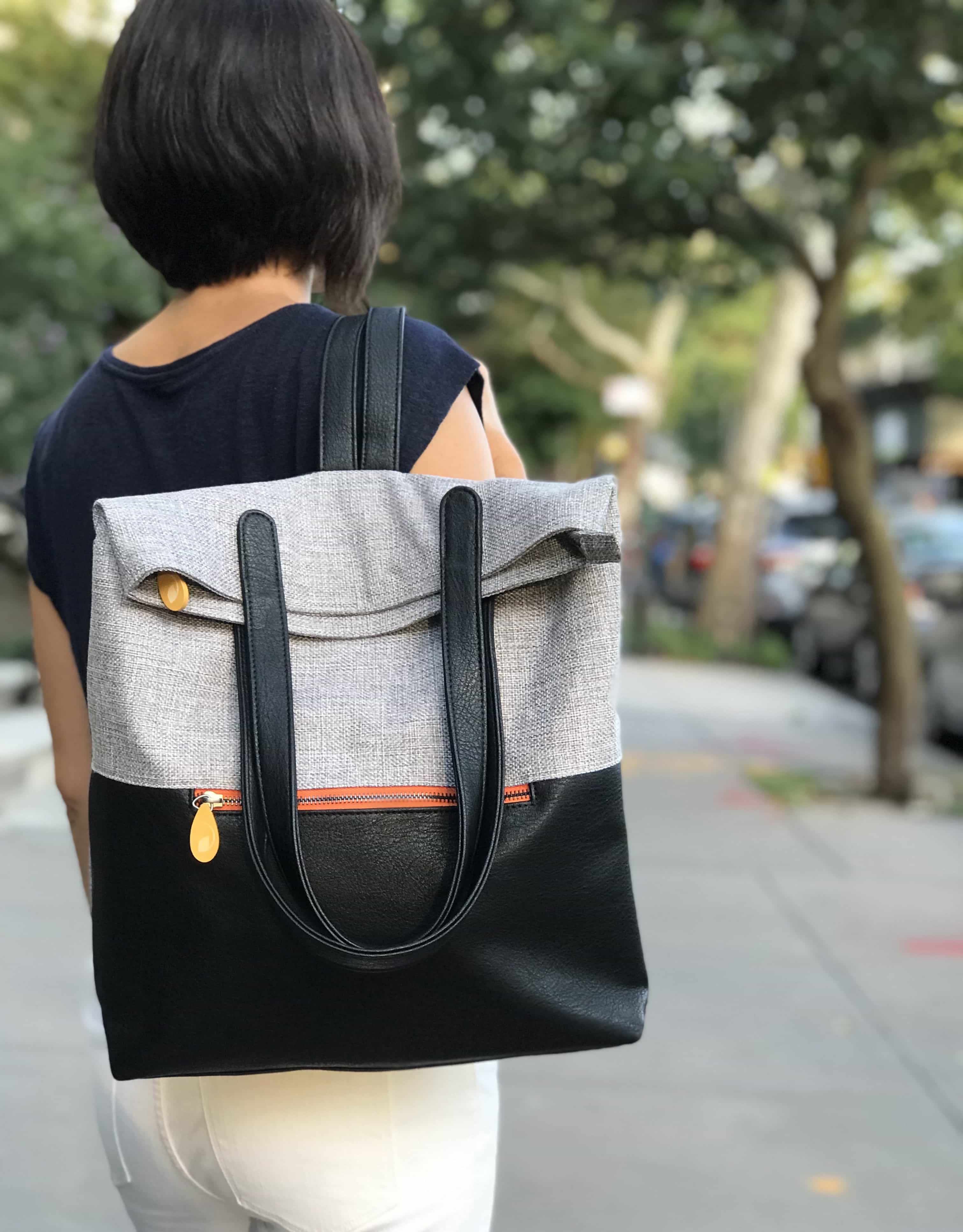 🎒 Sac à Dos Cabas Convertible Vegan — Passant Trolley