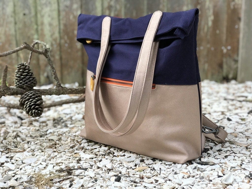 🎒 Sac à Dos Cabas Convertible Vegan — Passant Trolley