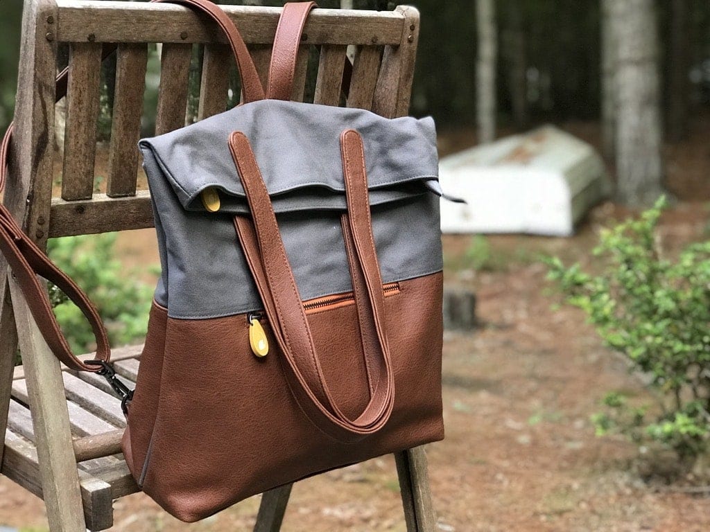 🎒 Sac à Dos Cabas Convertible Vegan — Passant Trolley