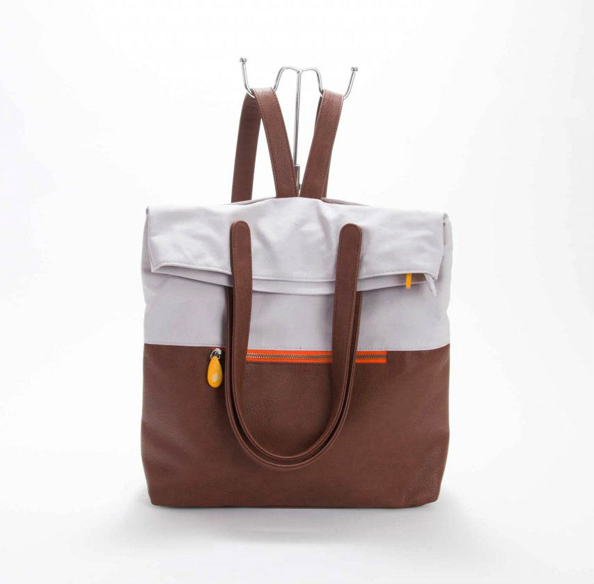 🎒 Sac à Dos Cabas Convertible Vegan — Coton Bio