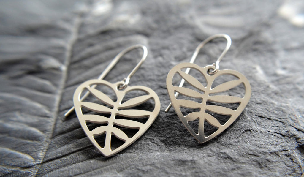 💛 Boucles d'Oreilles Cœur Ajouré en Acier Inoxydable