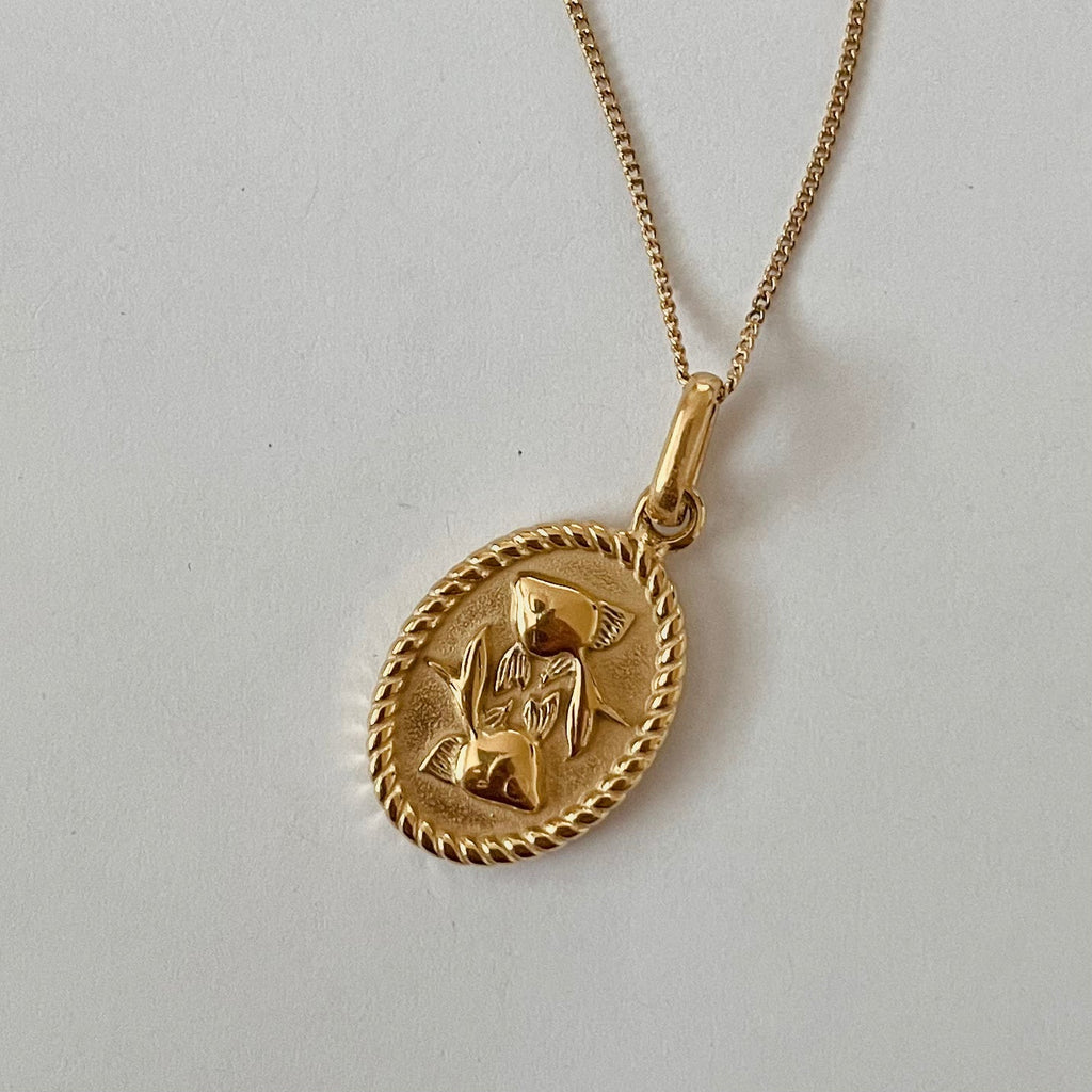 ♈ Collier Signe Astrologique Doré — Acier Recyclé Plaqué Or, Fait au Canada