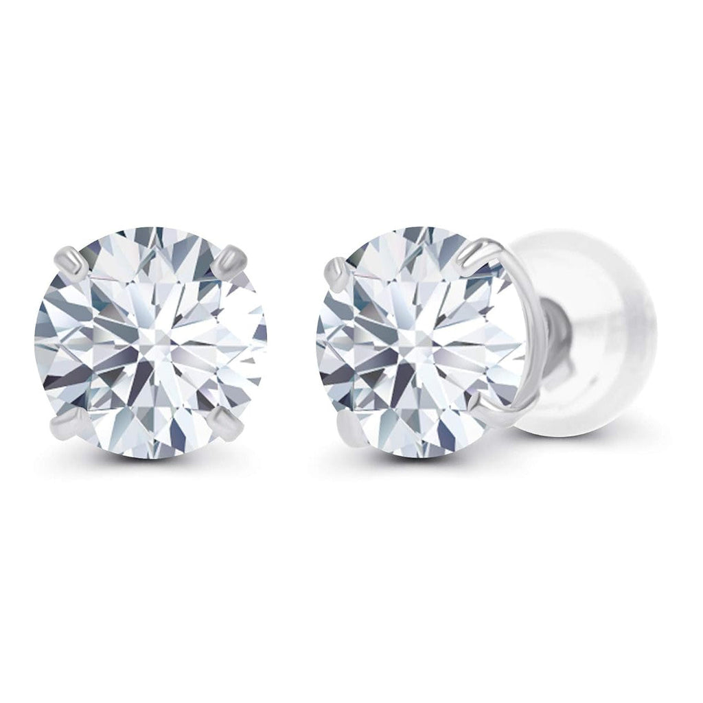 💎 Boucles d'Oreilles Diamants de Laboratoire 2,50 ct — Or Blanc 14 K