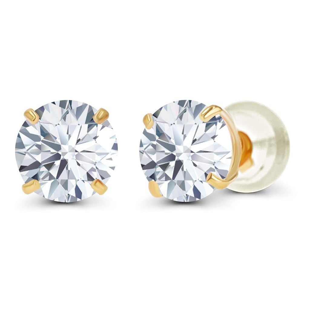 💎 Boucles d'Oreilles Diamants de Laboratoire 1,50 ct — Or 14 K Certifiées AGI