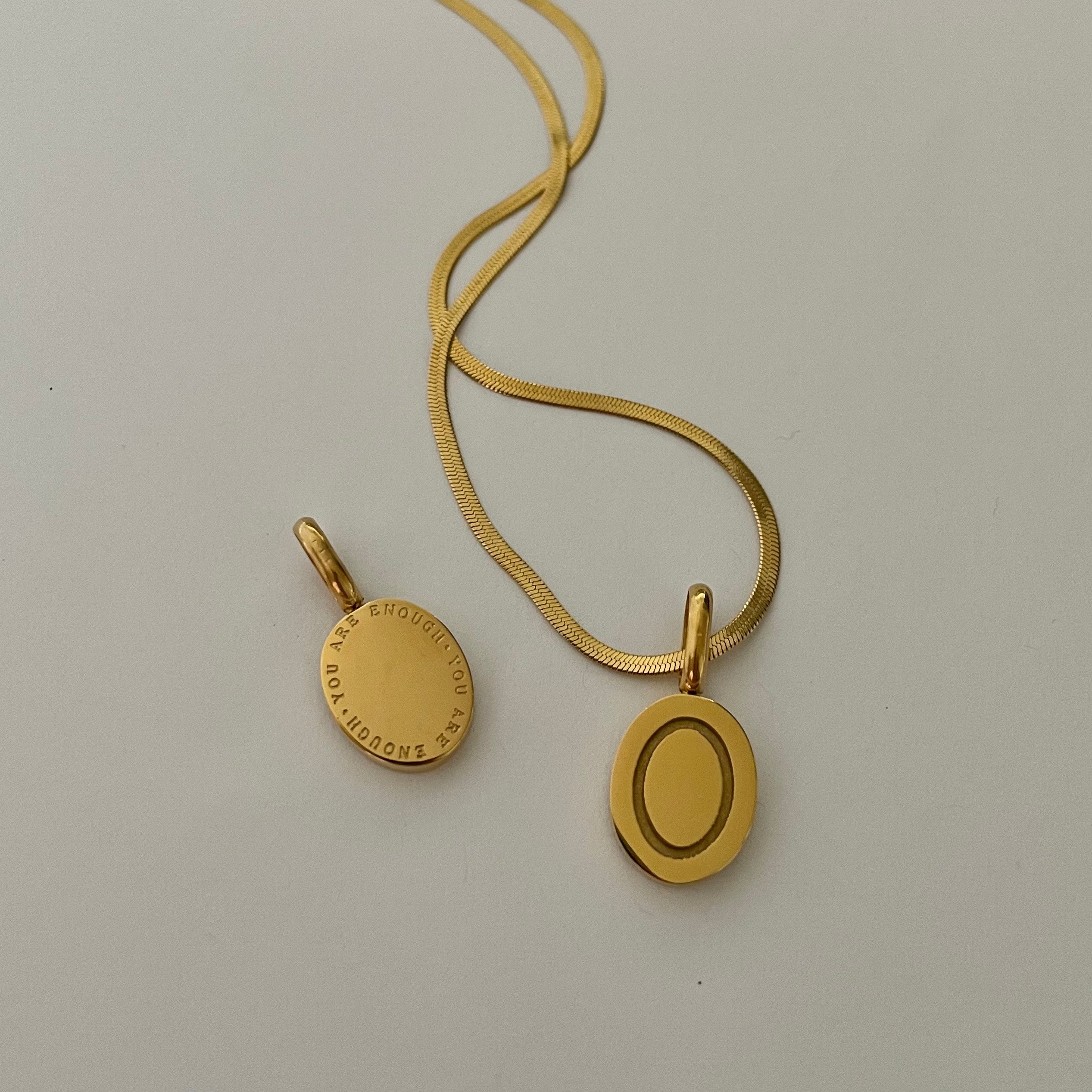 💛 Collier Affirmation « You Are Enough » — Plaqué Or, Fait au Canada